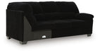 SimpleJoy - RAF Sofa With Corner Wedge - Onyx Signature Design by Ashley®