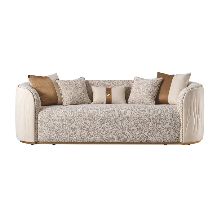 Gineverra - Sofa - Biscotti / Ivory Gold Michael Amini
