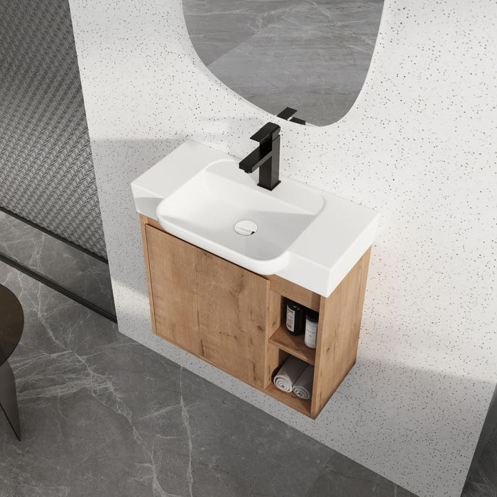 Wall Mounted Bathroom Vanity & Sink & Soft Close Door Home Essentials