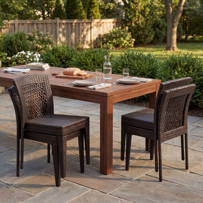 Outdoor Dining Stackable Chairs Noble House