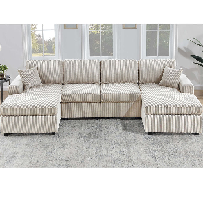Modern Design Sectional Set With Right And Left Arm Chaise Home Essentials