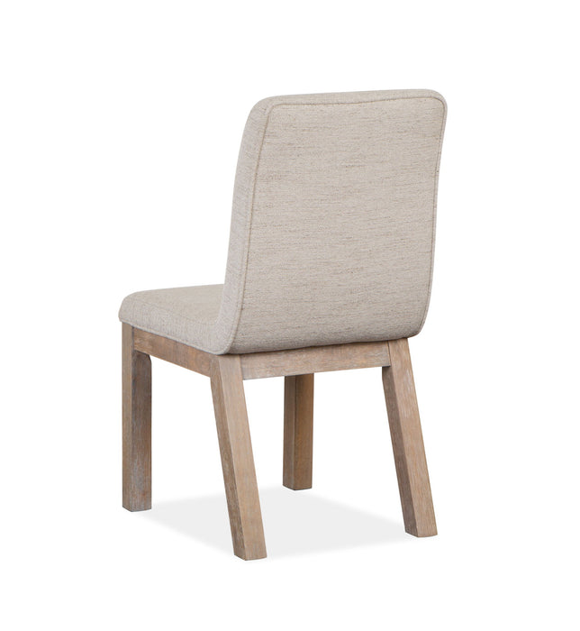 Ainsley - Upholstered Host Side Chair (Set of 2) - Cerused Khaki Magnussen Furniture