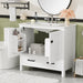 Bathroom Vanity With Sink, Soft Close Doors, Double Shelves & Divided Drawer Hearth and Haven