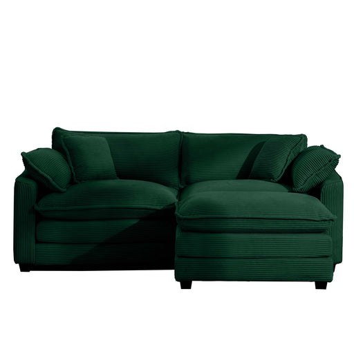Modern Modular Cushion Sofa With Ottoman, Low Back, Deep Seating Sofa Set Home Essentials