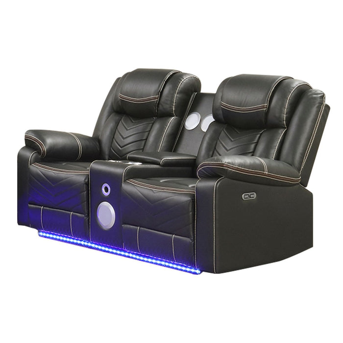 Challenger - LED Power Recliner Loveseat Matrix Furniture Group