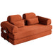 Convertible Sleeper Sofa With & Side Storage Pocket, Foldable Upholstered Couch For Living Room Home Essentials