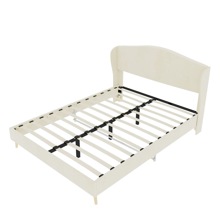 Upholstered Bed, Tufted Headboard, Comfortable Sleep Home Essentials