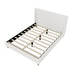 Upholstered Modern Platform Bed With Wingback Headboard Hearth and Haven