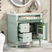 Modern Bathroom Vanity With Sink, Freestanding Cabinet With Flip Drawer & Adjustable Shelf Hearth and Haven