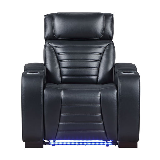 Ephron - Power Motion Recliner With Power Headrest & LED - Black ACME