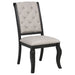 Kinzler - Side Chairs (Set of 2) - Tan / Black Furniture Max