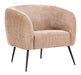 Racine - Accent Chair - Linen Beige / Brown Zuo Modern