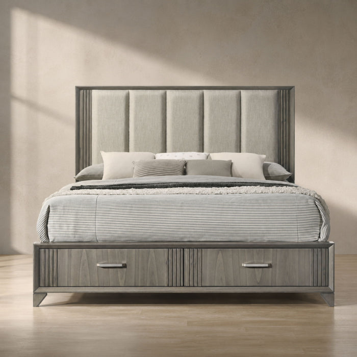 Hugo - Storage Bed With Upholstered Headboard Matrix Furniture Group