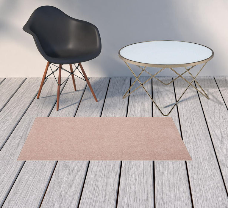 2' X 4' Non Skid Indoor / Outdoor Runner Rug - Pink