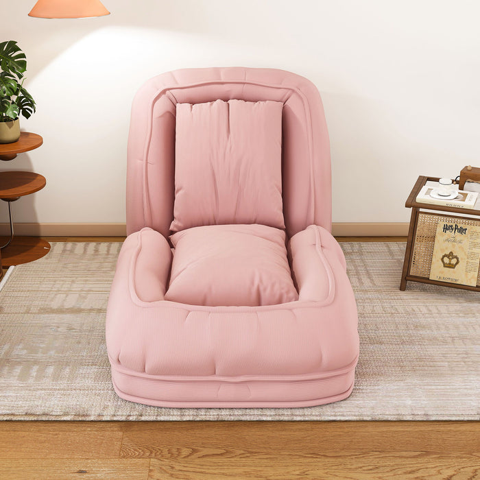 Upholstered Foldable Lazy Sofa Bed For Adults And Pets Home Essentials