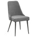 Side Chairs Upholstered With Tapered Legs (Set of 2) - Gray Furniture Max