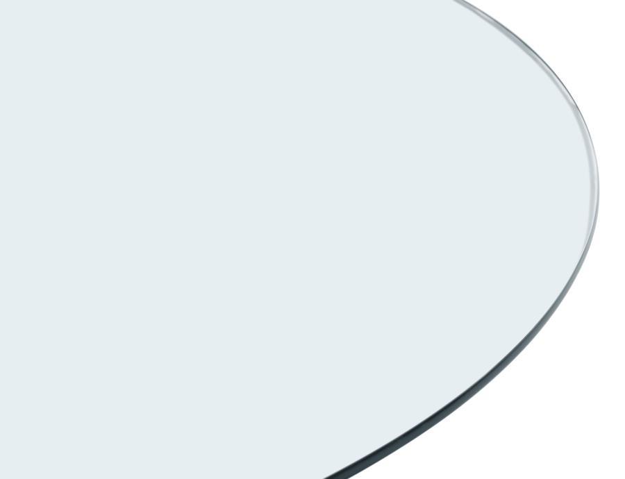 60" 12mm Round Clear Tempered Glass Top - Clear