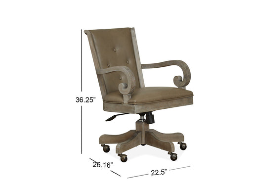 Tinley Park - Fully Upholstered Swivel Chair - Dove Tail Gray Magnussen Furniture