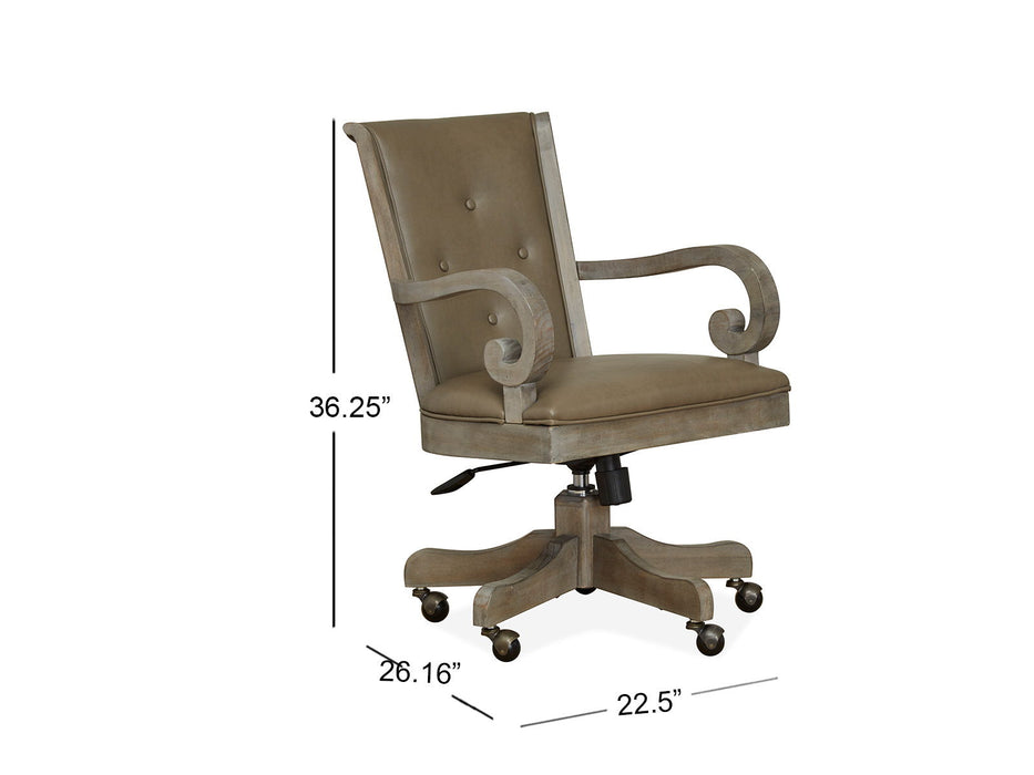 Tinley Park - Fully Upholstered Swivel Chair - Dove Tail Gray Magnussen Furniture