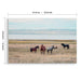 Horse Framed Wall Art Decor For Living Room - Denim / Brown Daily Nest