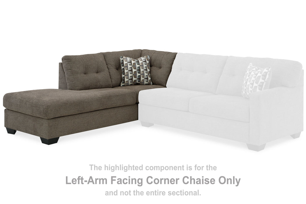 Mahoney - Laf Corner Chaise - Chocolate Signature Design by Ashley®