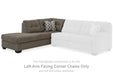 Mahoney - Laf Corner Chaise - Chocolate Signature Design by Ashley®
