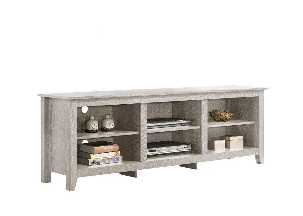 Benito - Wide TV Stand With Open Shelves And Cable Management