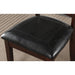 Ingeborg - 5 Piece Dining Set - Black Synthetic Leather & Espresso ACME