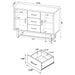 Sedona - 3 Drawer Cabinet - Oak Furniture Max