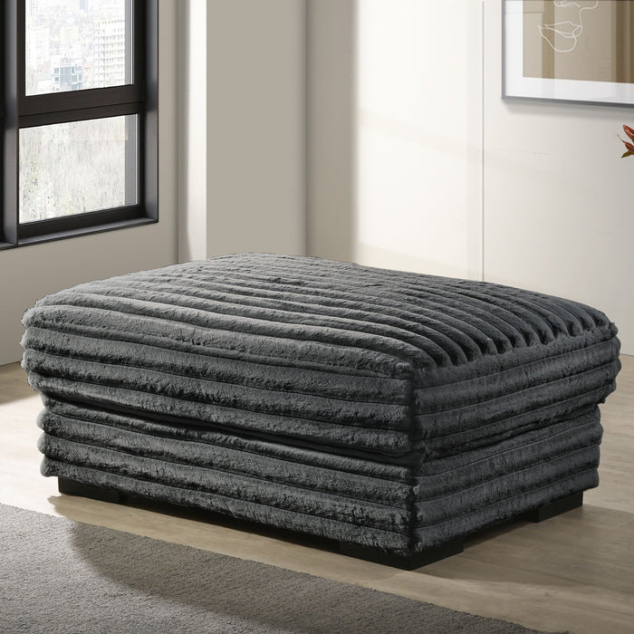 Embrace - 41" Ottoman - Charcoal