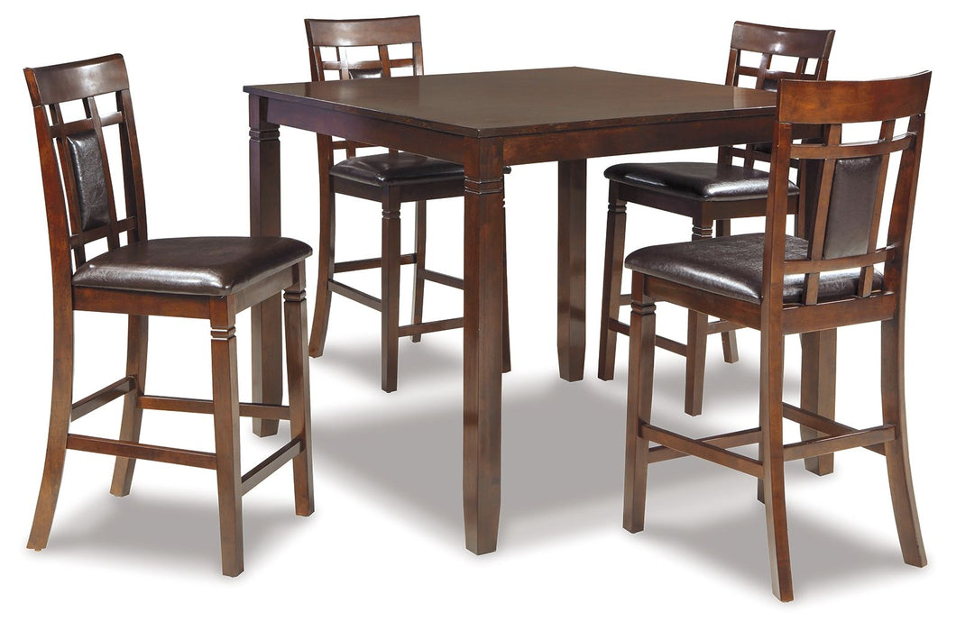 Bennox - DRM Counter Table Set (Set of 5) - Brown Signature Design by Ashley®
