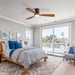 48" Ceiling Fan With Light, Dimmable LED With Memory, Quiet DC Motor - Matte Black Daily Nest
