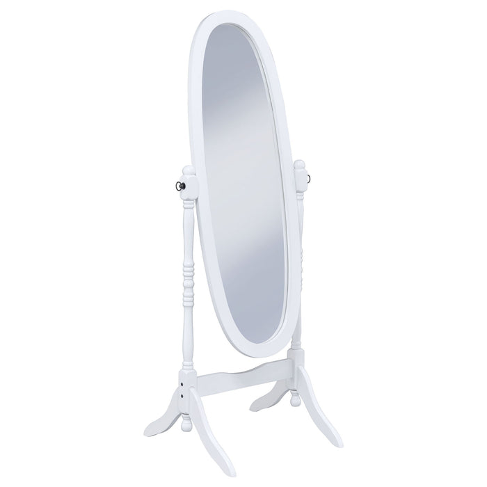 Dunne - Cheval Mirror With Oval Frame Furniture Max