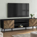 TV Stand, Console, Media Entertainment Center, Storage Cabinet, Modern Design - Black 8th Street