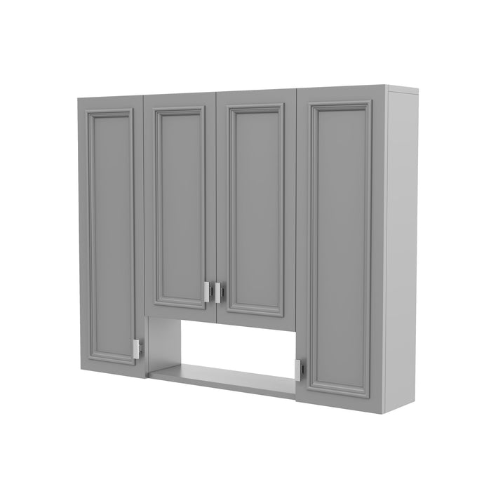 Wall Mounted Bathroom Cabinet With 5 Adjustable Shelves Hearth and Haven