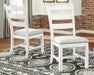 Valebeck - Dining UPH Side Chair (Set of 2) - Beige / White Signature Design by Ashley®