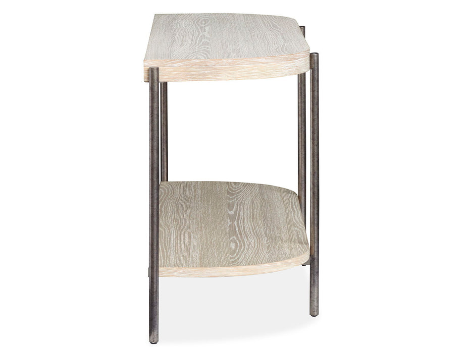 Jennings - Demilune Sofa Table - Edgecomb Gray And Weathered Antique Nickel Magnussen Furniture
