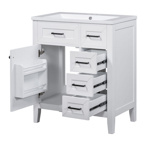 Modern Bathroom Vanity With Sink Combo, 3 Drawers Hearth and Haven