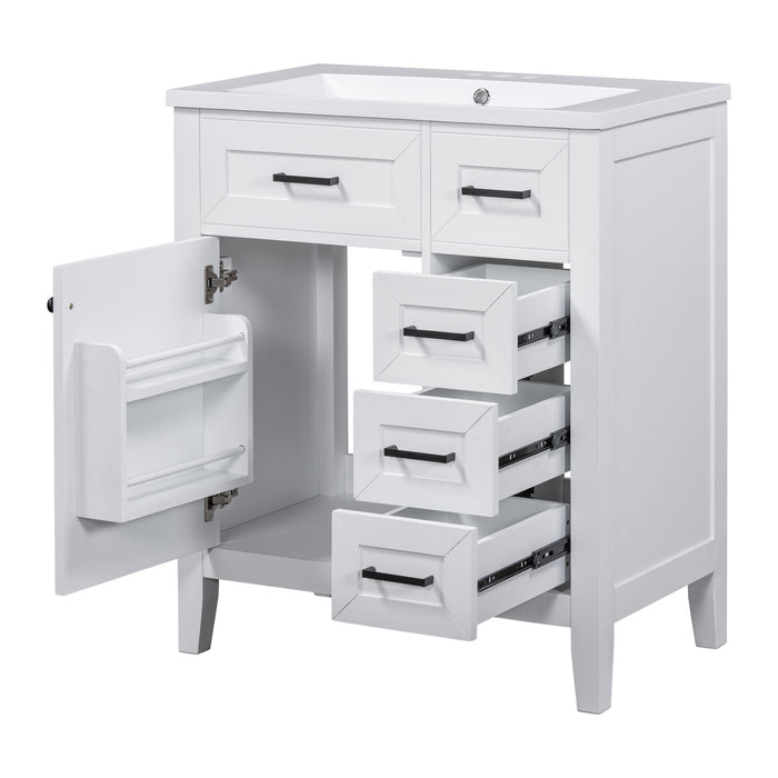 Modern Bathroom Vanity With Sink Combo, 3 Drawers Hearth and Haven