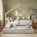 House Bed With Bookshelf Storage Hearth and Haven