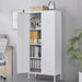 Modern Storage Cabinet With Adjustable Shelves, Magnetic Door Stopper Home Essentials