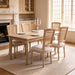 Upholstered Dining Chairs With T - Shaped Back (Set of 2) - Beige Home Essentials