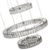 Michael Amini Lighting - Galaxy Modern 49" Crystal Chandelier - Chrome Michael Amini