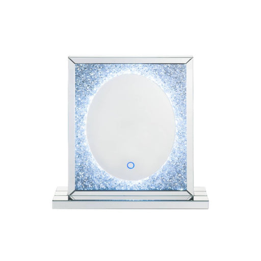 Noralie - 23" Accent Mirror With LED - Mirrored & Faux Diamonds ACME
