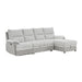 Sectional Sofa With Power Recline, USB Charging, And Storage Chaise - Gray Global Furniture USA