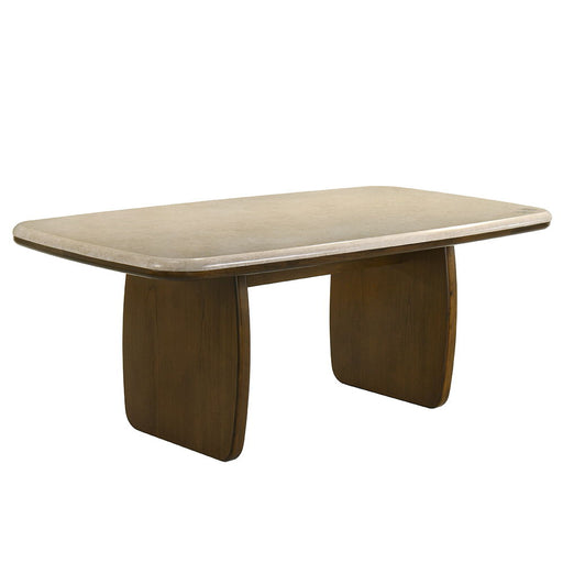 Kasha - Dining Table With Marble Top Top - Vintage Oak ACME