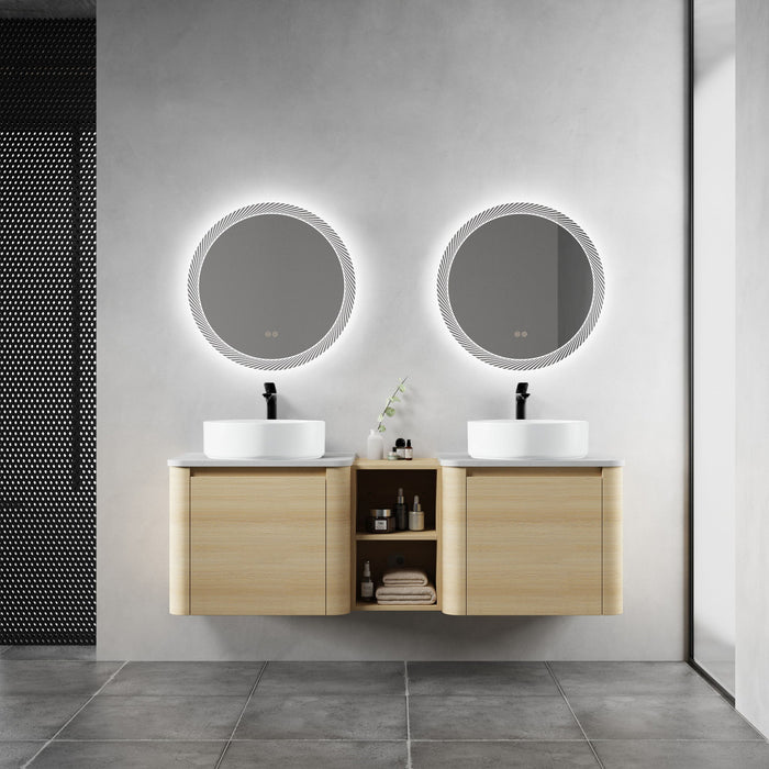 Mounted Bathroom Vanity With Art Sink, 1 Storage Shelf, Soft Close Door Home Essentials