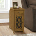 Accent Side Table, Storage Drawer, Traditional - Taupe 8th Street