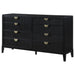 Mason - 8 Drawer Dresser With Fluted Design - Black Furniture Max