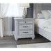3 Drawer Nightstand With USB - Gray - Wood Emerald Home